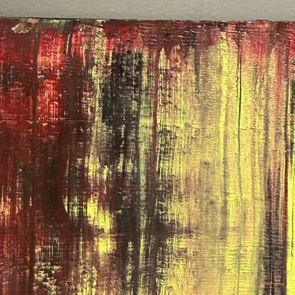 Original Abstract Painting On Reclaimed Wood 12” X 12 “ X 1” A Walk Through Time - Picture 6 of 14